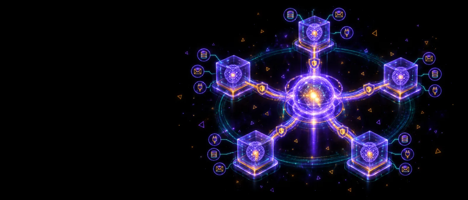 Illustration: AI platform engineering & multi-agent orchestration