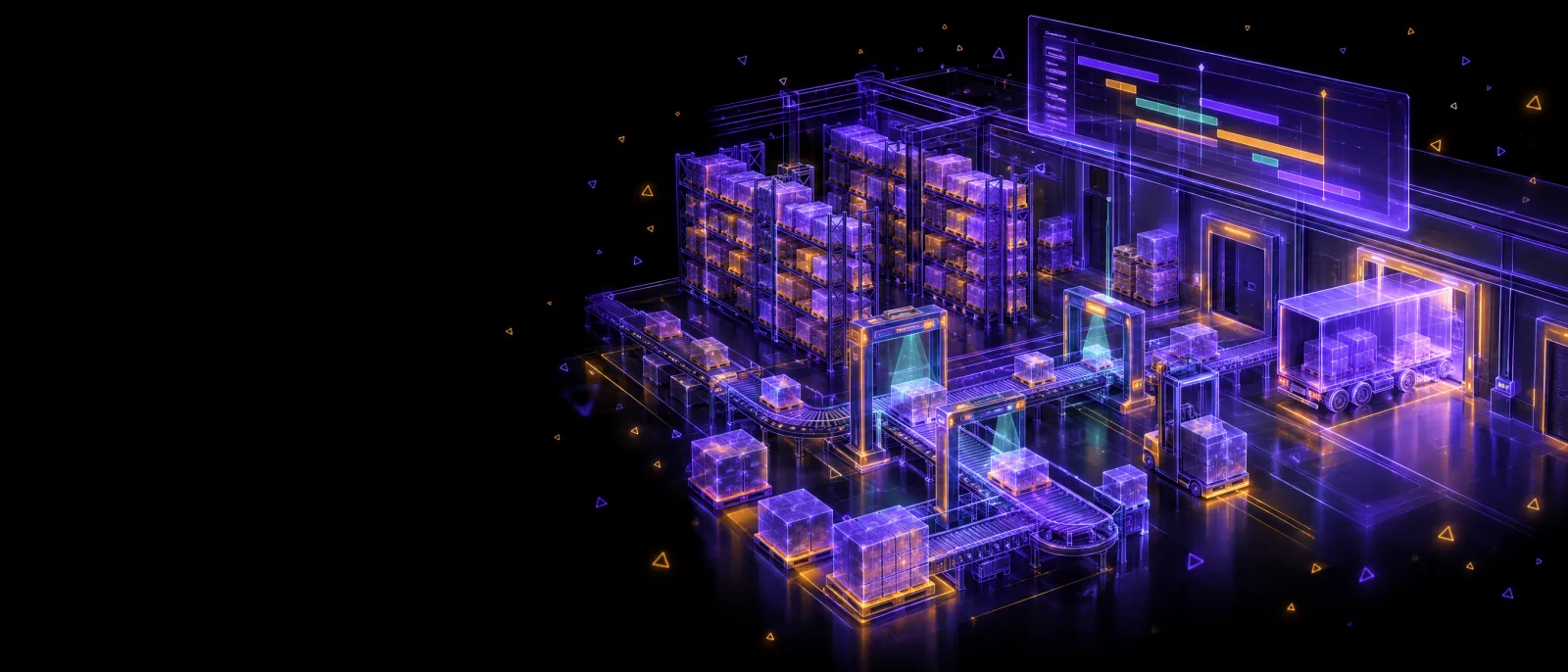 Illustration: Manufacturing & logistics process automation